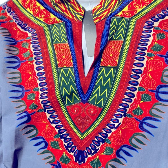 Womens plus size Dashiki boho chic Ethnic top New - Picture 5 of 5